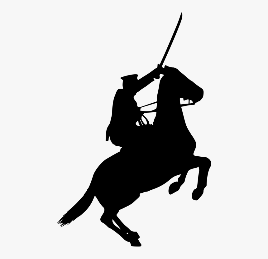 English Riding,horse Tack,monochrome - Silhouette, HD Png Download, Free Download