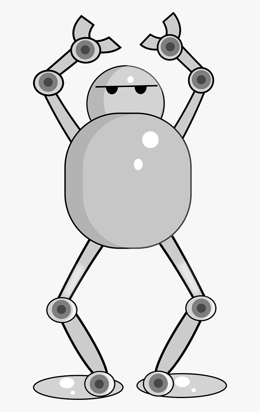 Robot With His Hands Up, HD Png Download, Free Download