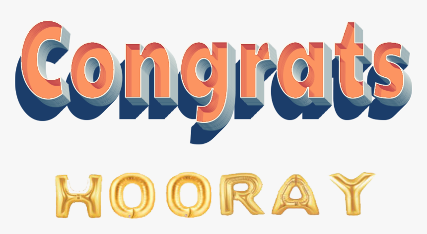 Congrats Png Image File - Graphic Design, Transparent Png, Free Download