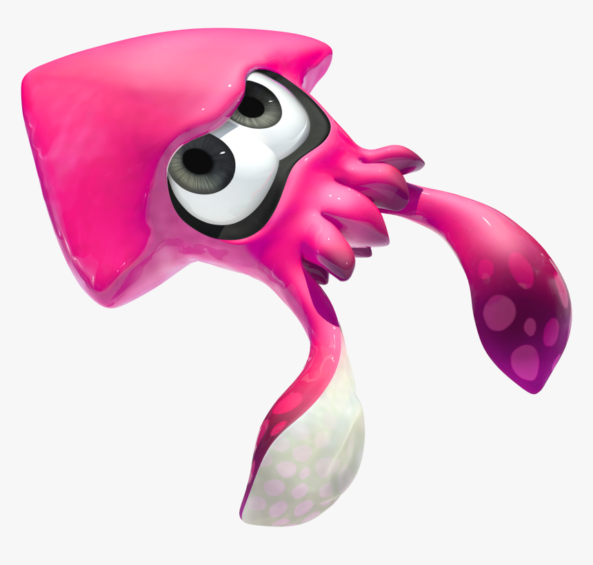 Squid Clipart Pink - Pink Splatoon 2 Squid, HD Png Download - kindpng