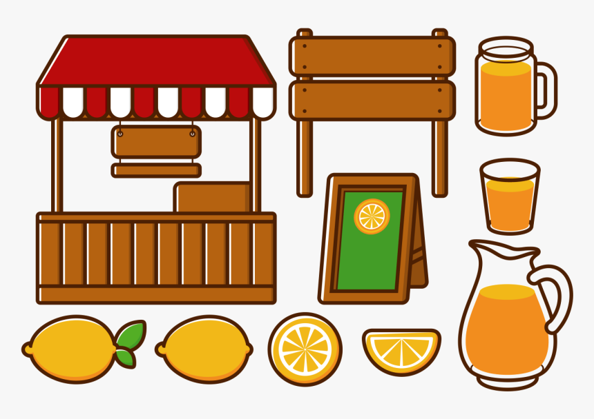 Limonada Stand Vectores - Barraca De Limonada Png, Transparent Png, Free Download