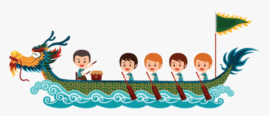 Dragon Boat Festival Transparent Image - Dragon Boat Race Clipart, HD ...