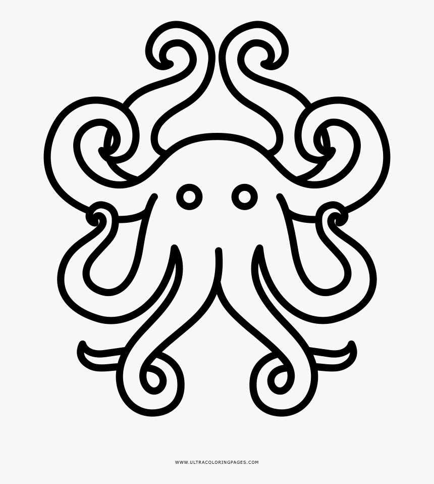 Octopus Coloring Page - Illustration, HD Png Download, Free Download