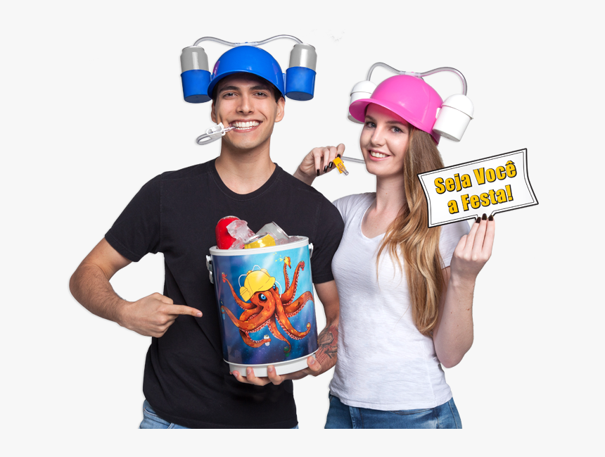 Chapeu Com Refrigerante, HD Png Download, Free Download