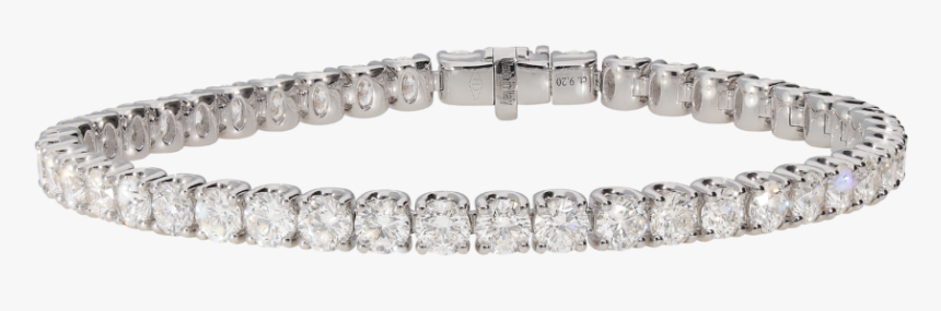 Round Brilliant Diamond Line Bracelet - Bracelet, HD Png Download - kindpng