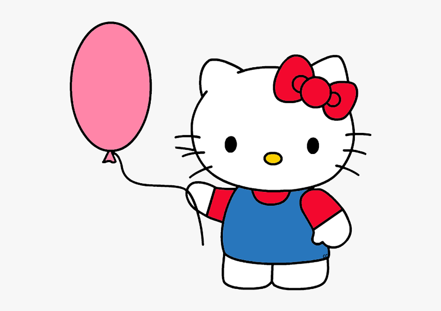 Hello Kitty Clip Art Hello Kitty Drawing With Color Hd Png Download Kindpng
