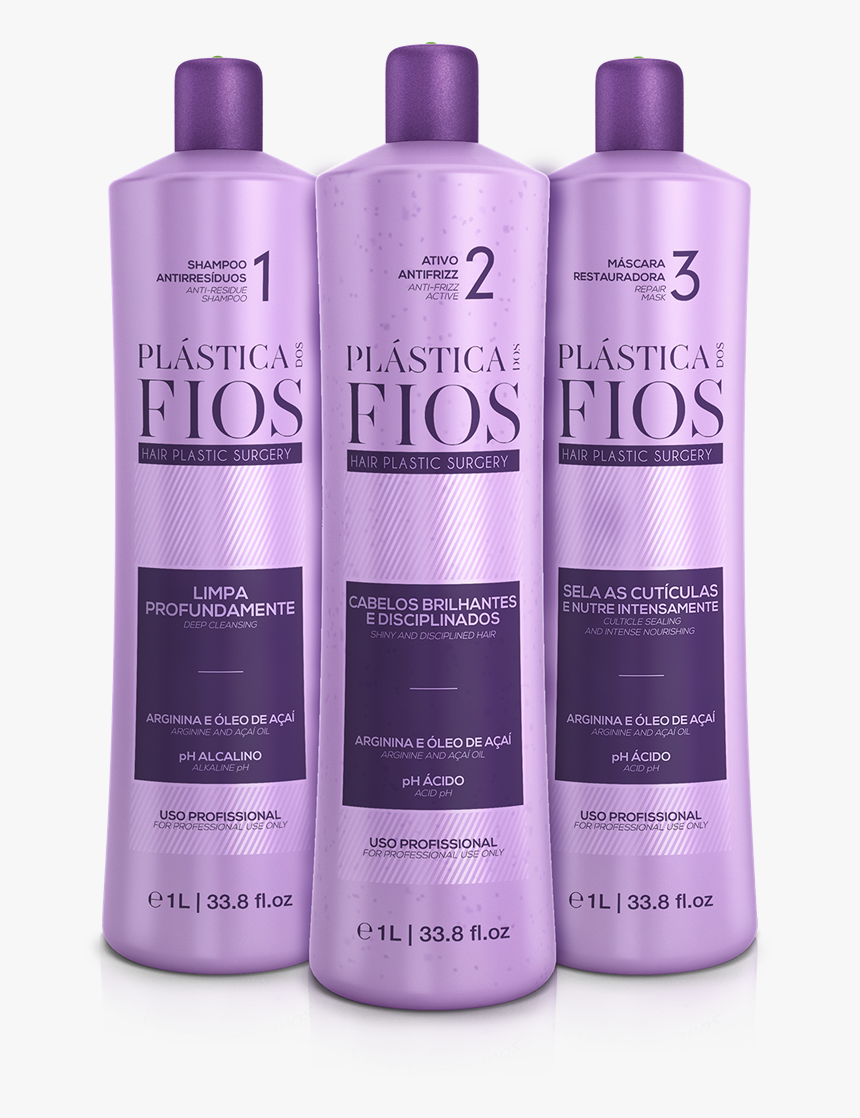 Hair Plastic Surgery 3 Step 33 Oz Plastica Dos Fios - Hair Plastic Surgery Treatment, HD Png Download, Free Download