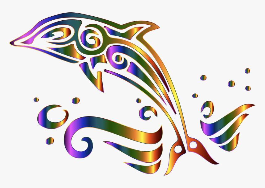 Chromatic No Background Big Image Png - Clipart Black And White Dolphins, Transparent Png, Free Download