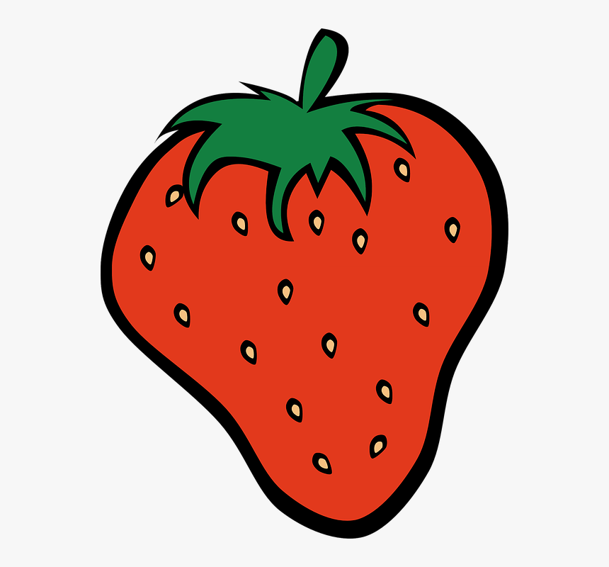 Strawberry, Fragaria, Fruit, Pink, Red - Strawberry Cliparts, HD Png Download, Free Download