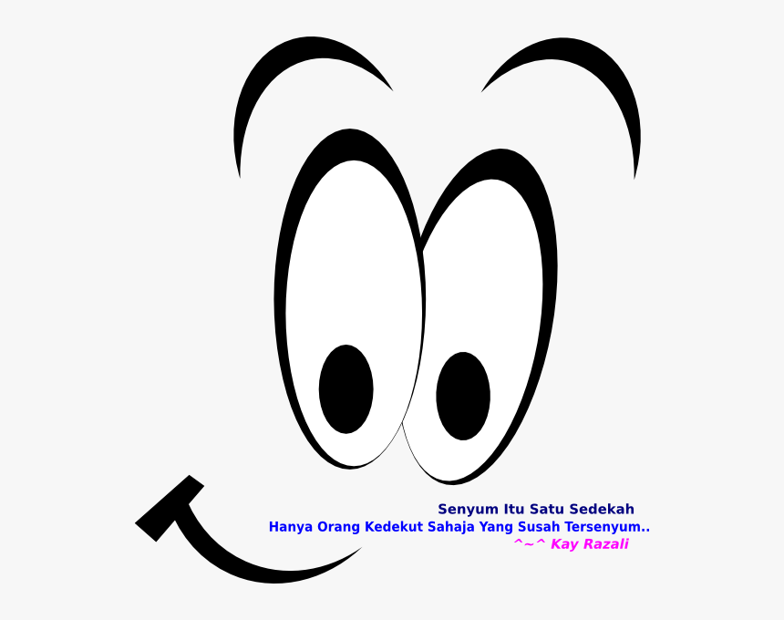 Senyum Itu Sedekah Svg Clip Arts - Cartoon Eyes Clip Art, HD Png Download, Free Download