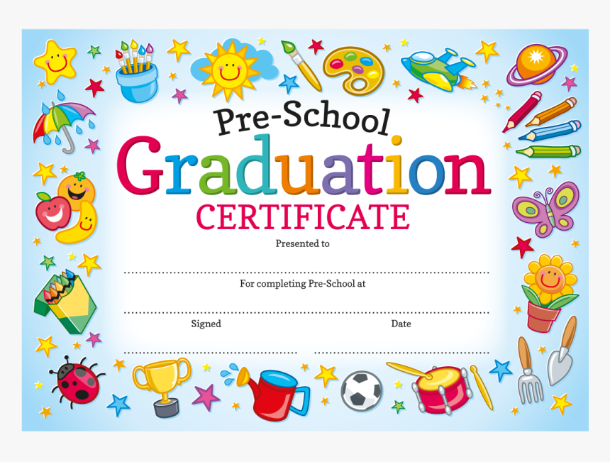 Preschool Graduation Certificates - Preschool, HD Png Download - kindpng