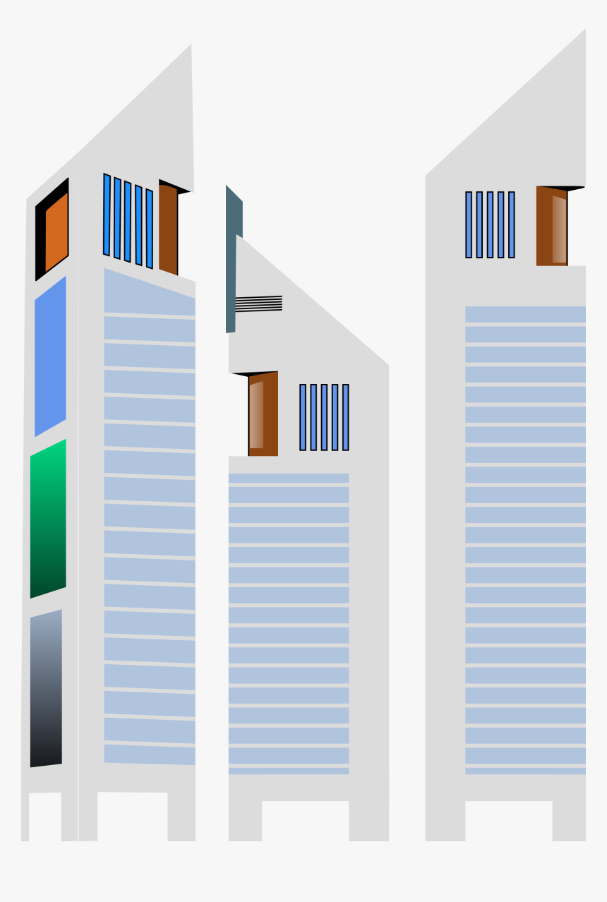 Triple Buildings Clip Arts - Clip Art, HD Png Download, Free Download