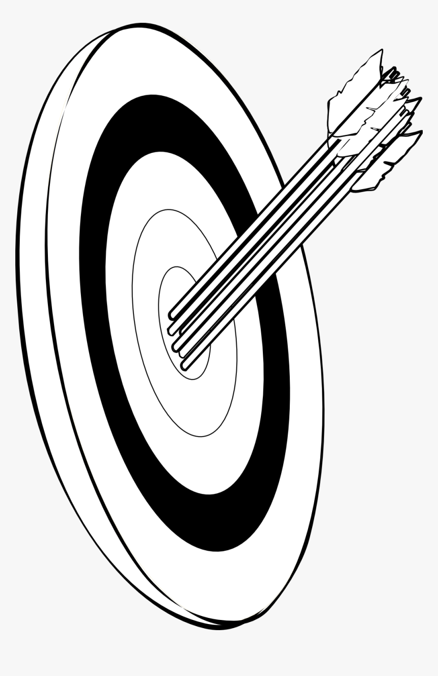 Arrows And Target Snarkhunter Arrows In The Gold Black - Black And White Archery Clip Art, HD Png Download, Free Download