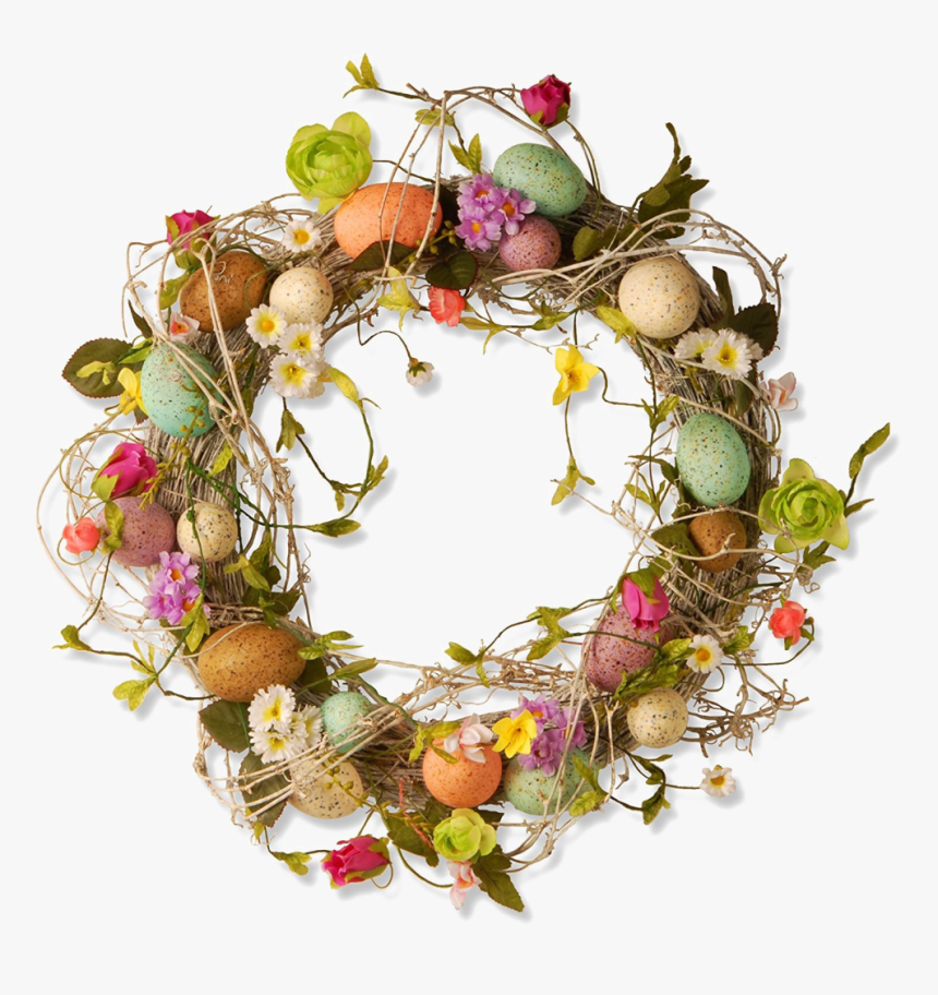 Easter Wreath Png, Transparent Png - kindpng