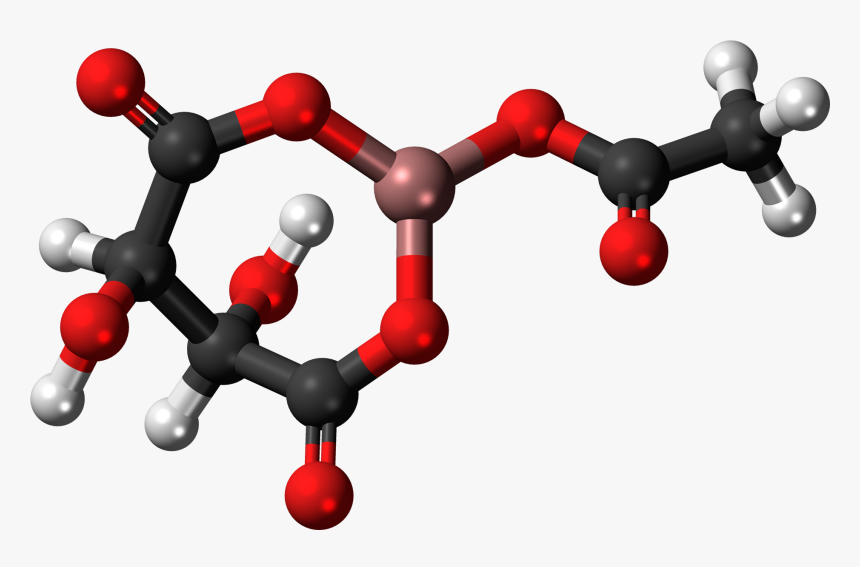 Aluminium Acetotartrate 3d Balls - Molecules Of Aluminum, HD Png Download, Free Download