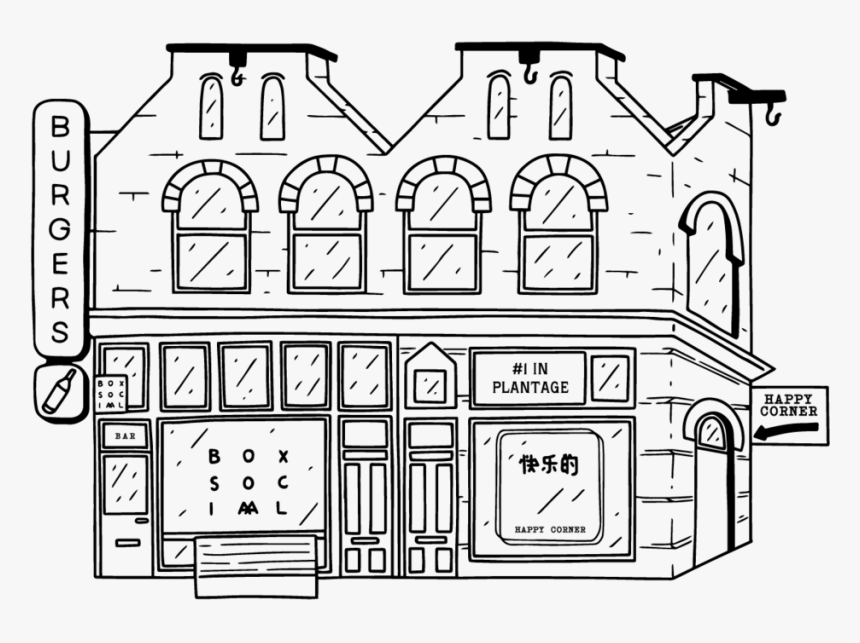 Boxsociaal Black-09 - Technical Drawing, HD Png Download, Free Download