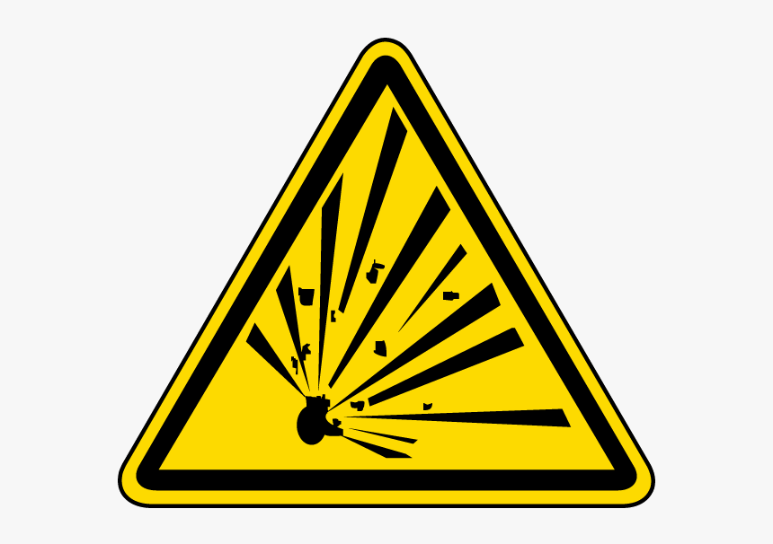 Explosive Sign Png Background Image - Explosive Warning Sign, Transparent Png, Free Download