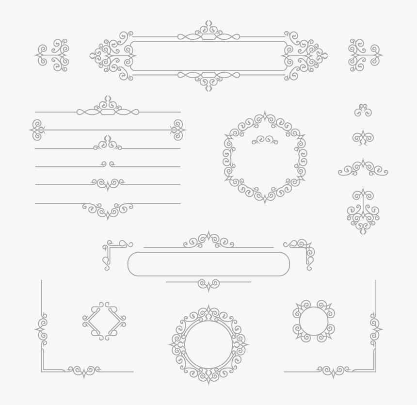 Euclidean Line Vector Border Texture Free Png Hq Clipart - Line Art, Transparent Png, Free Download