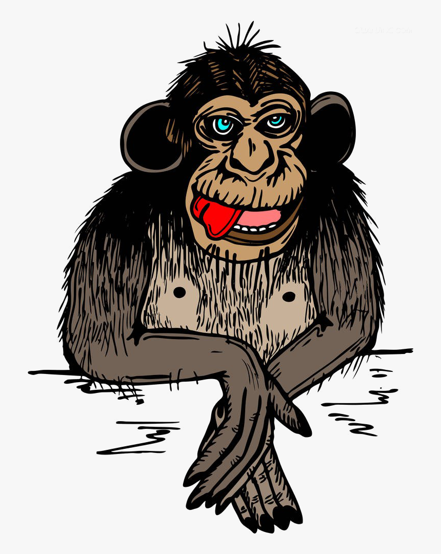 Gorilla Cartoon Drawing, HD Png Download, Free Download