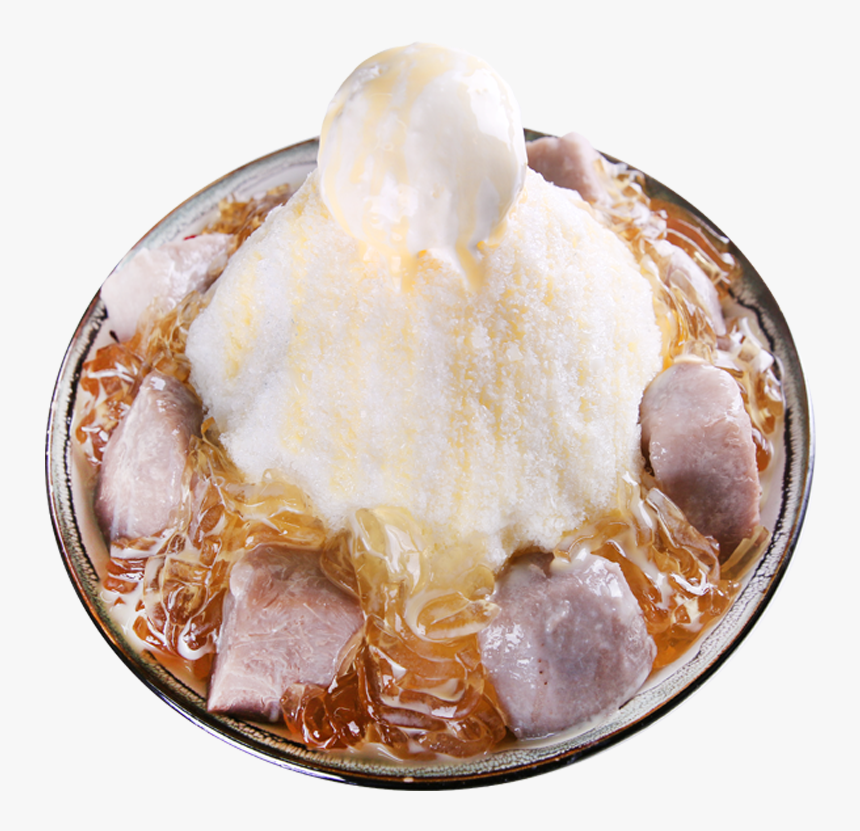 Taro Milk Shaved Ice-shaved Ice - Meat, HD Png Download, Free Download