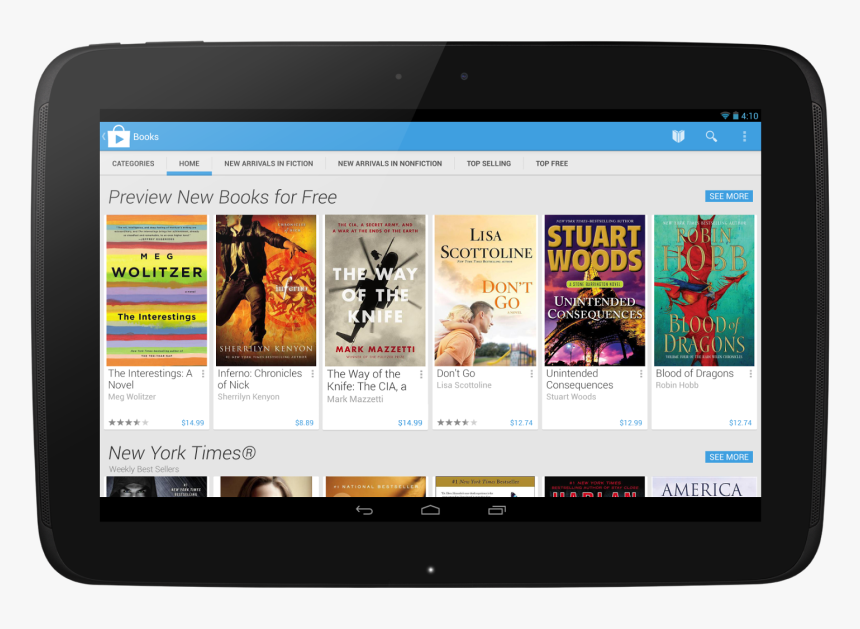 Google Play Book Tablet, HD Png Download, Free Download