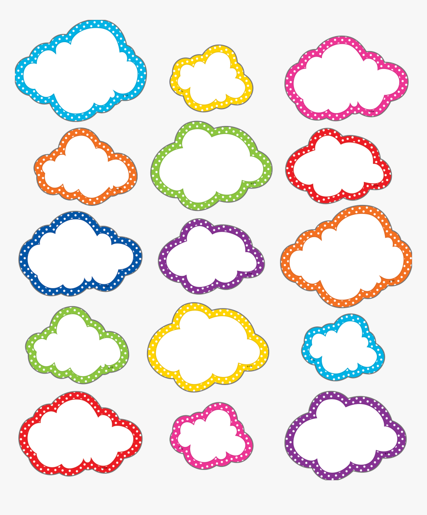 Polka Dots Clouds Accents - Illustration, HD Png Download, Free Download