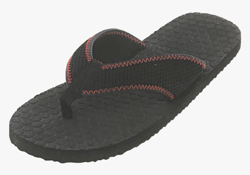 Sandals Mens Honeycomb Sole Casual Sandal, Black And - Slipper, HD Png Download, Free Download