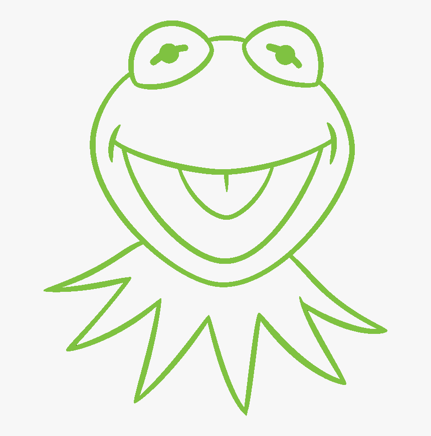 Transparent Muppets Png - Easy Kermit The Frog Drawing, Png Download, Free Download