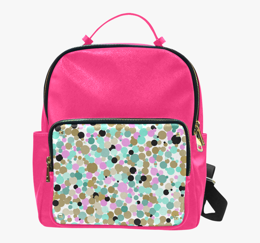 Teal And Gold Polka Dot Pattern Campus Backpack/large - Backpack, HD Png Download, Free Download