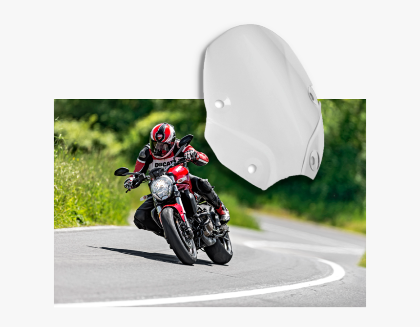 Transparent Ducati Png - Ducati Monster Smoked Windscreen, Png Download, Free Download