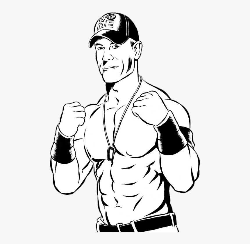 Download Transparent Wwe Clipart - John Cena Easy Drawing, HD Png ...
