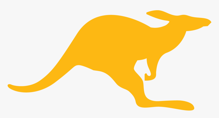 Yellow Kangaroo Logo - Yellow Kangaroo Clip Art, HD Png Download, Free Download