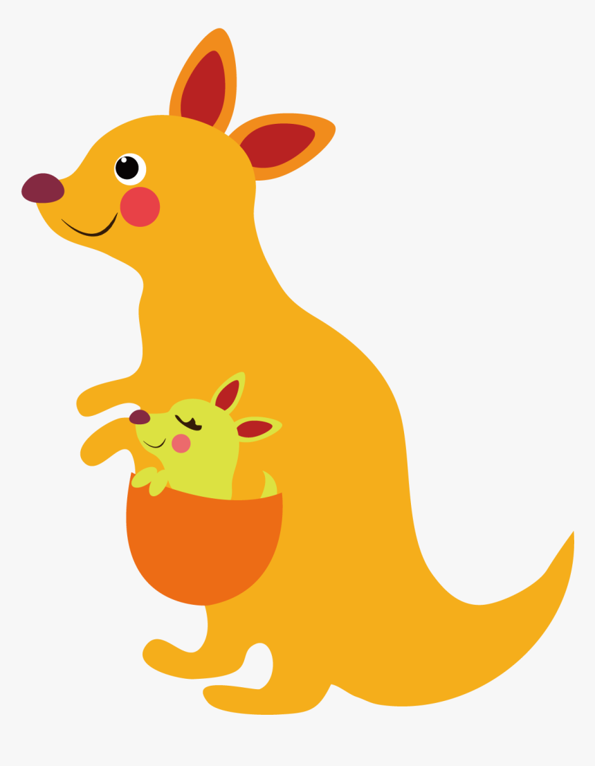 Kangaroo Clipart Yellow - Kangaroo, HD Png Download, Free Download