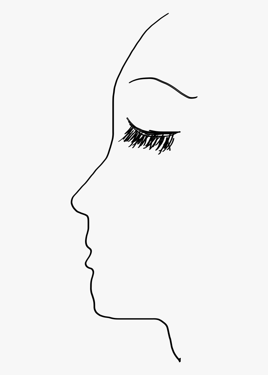 Side Face Clip Arts - Face Side Outline Png, Transparent Png, Free Download