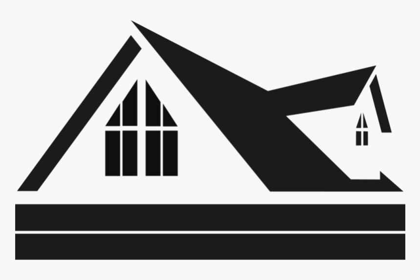 Roof Contractor Springfield Va Clipart Black And White - Clipart House Roof, HD Png Download, Free Download