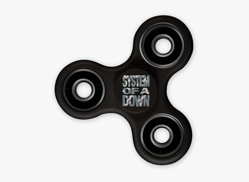 Black Fidget Spinner Transparent Images Png - System Of A Down Fidget Spinner, Png Download, Free Download