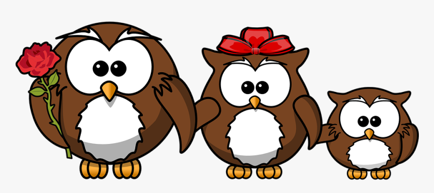 Preparing For Empty Nest Syndrome - Cartoon Picture Of A Animal Family, HD Png Download, Free Download