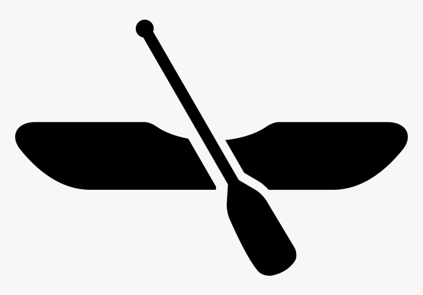 Canoe Boat With Rowing - Canoe Icon Svg, HD Png Download, Free Download