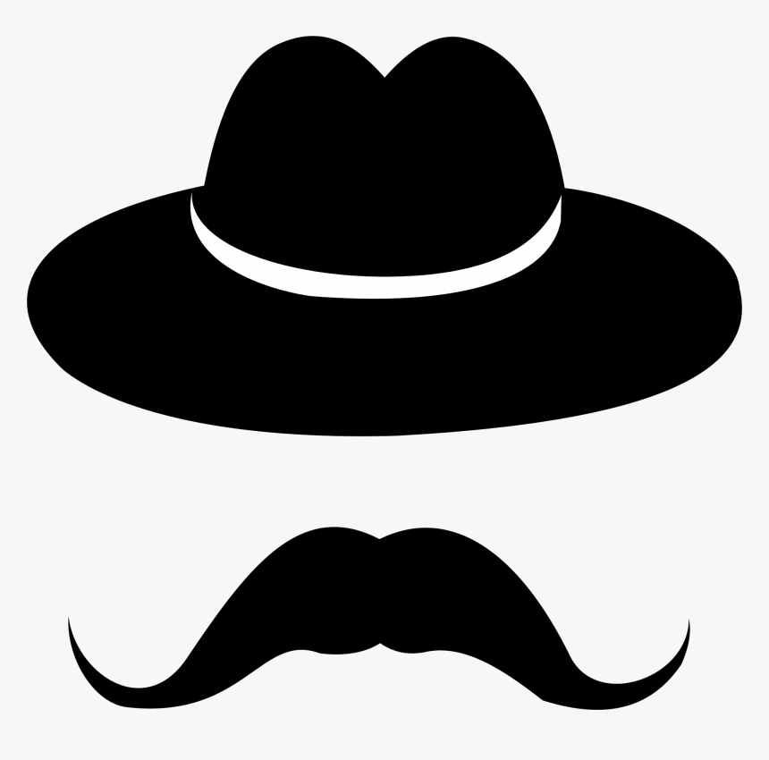 Top Hat Moustache Cowboy Hat - Properti Photo Booth Png, Transparent Png, Free Download