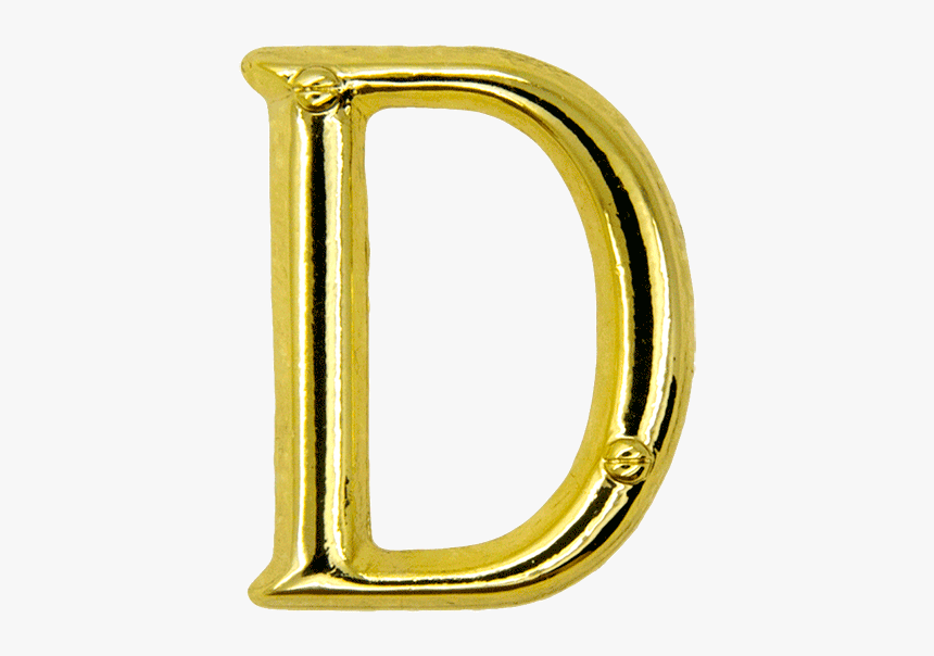 Gold Letter D Pin, HD Png Download - kindpng