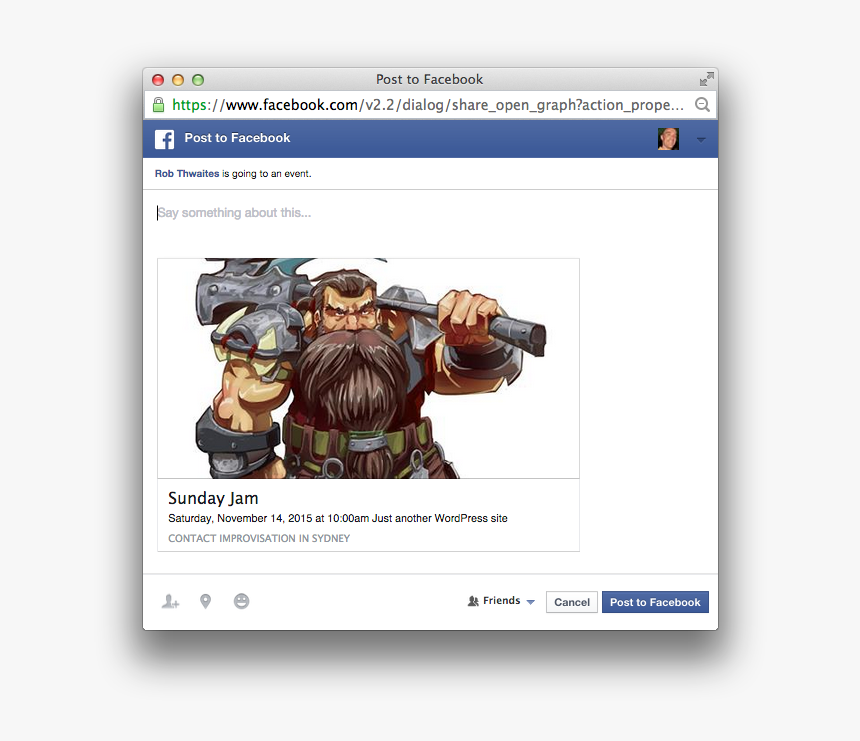 Share Dialog - Facebook Access, HD Png Download, Free Download