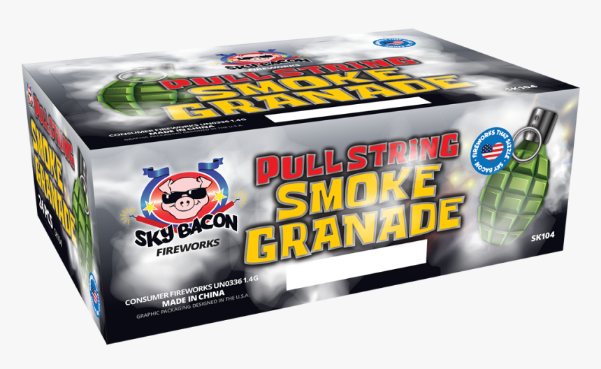 Pull String Smoke Grenade - Box, HD Png Download, Free Download