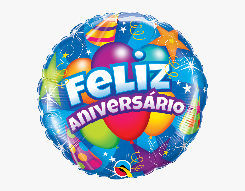 Balão Metalizado Feliz Aniversário - Qualatex, HD Png Download, Free Download