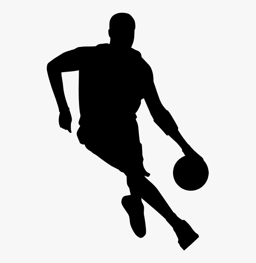 Basketball Silhouette Images Png For Kids - Transparent Basketball Player Outline, Png Download, Free Download