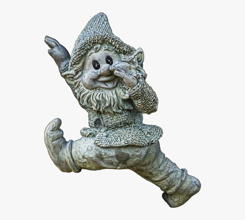 Dwarf, Gnome, Garden Gnome, Figure, Ceramic, Sculpture - Dwarf Statue Transparent, HD Png Download, Free Download
