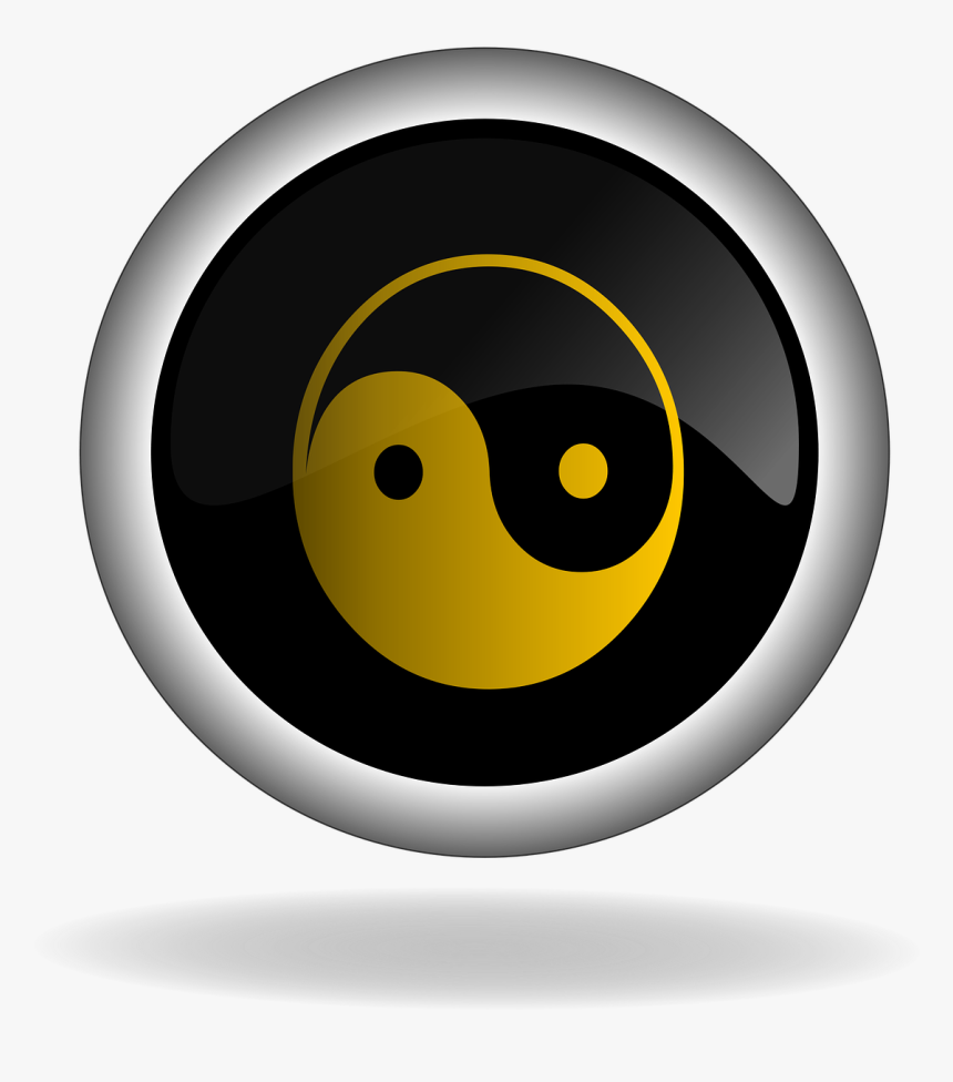 Poloche Con El Logo Del Yin Yang, HD Png Download, Free Download