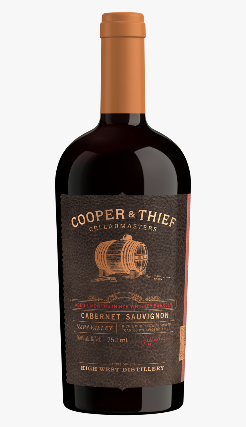 Cooper & Thief Cabernet Sauvignon Whiskey Barrel - Cooper And Thief Cabernet, HD Png Download, Free Download