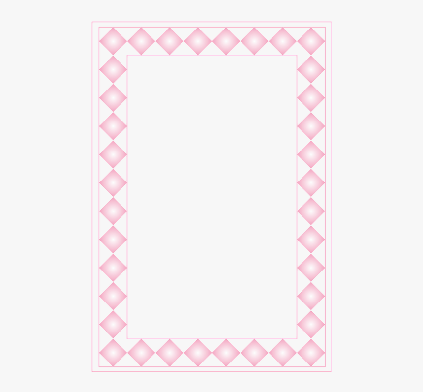 Frame, Portrait, Pink, Geometric, Female, Illustration - Symmetry, HD Png Download, Free Download