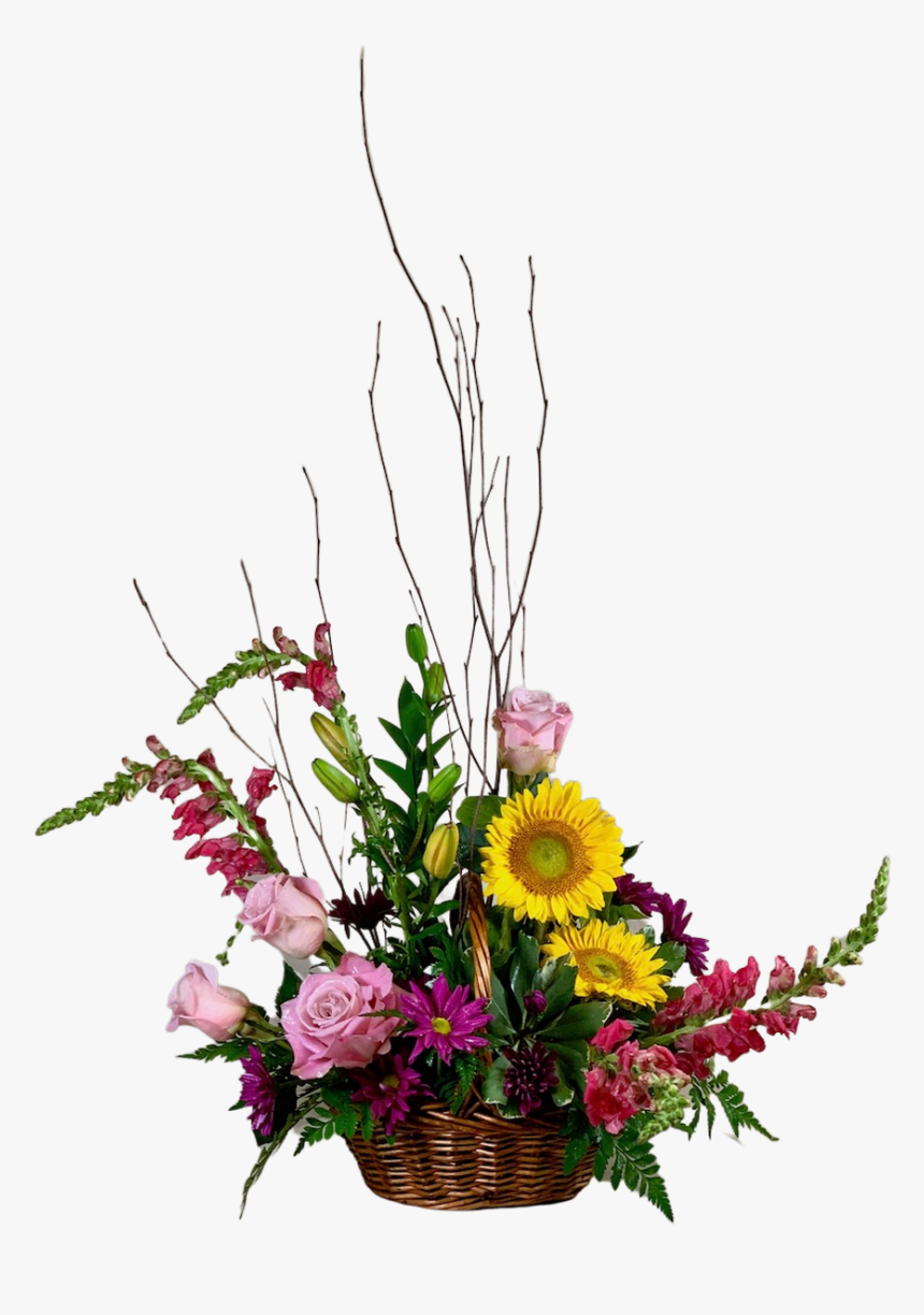 Joyful Memories Basket - Bouquet, HD Png Download, Free Download