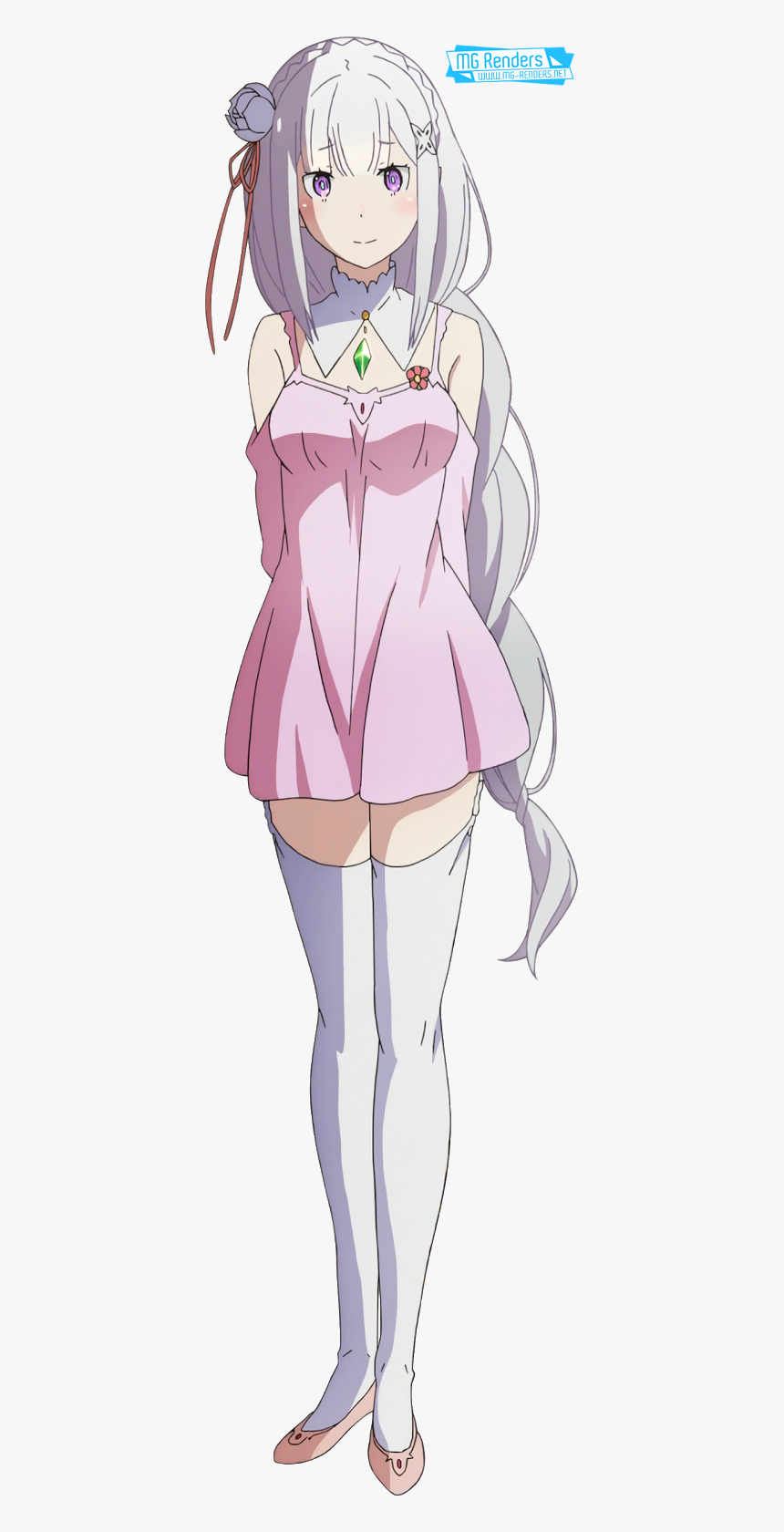 Emilia Re Zero Png, Transparent Png, Free Download